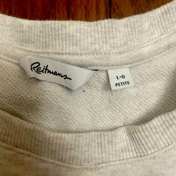 Reitmans Women’s Grey, Pink and Light Brown Crewneck - Picture 2 of 4